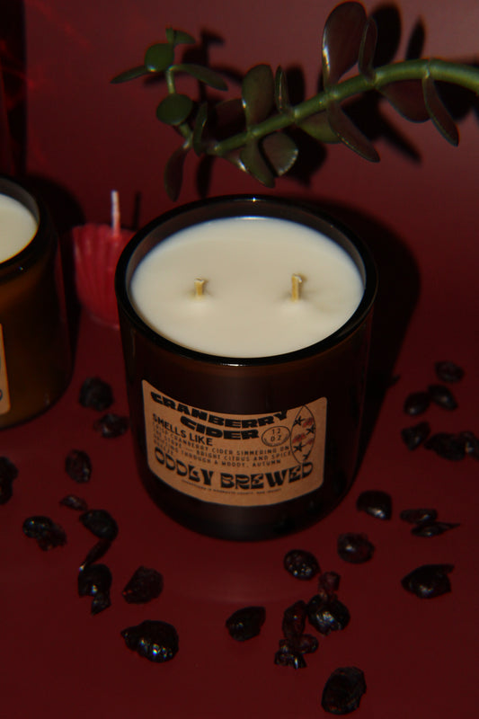 Large Cranberry Cider Soy Candle