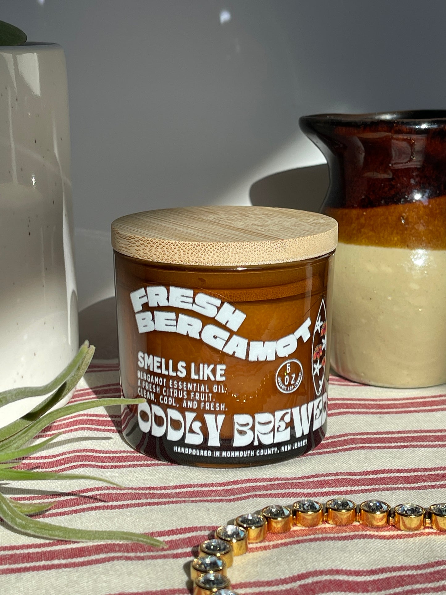 Fresh Bergamot Essential Oil Candle