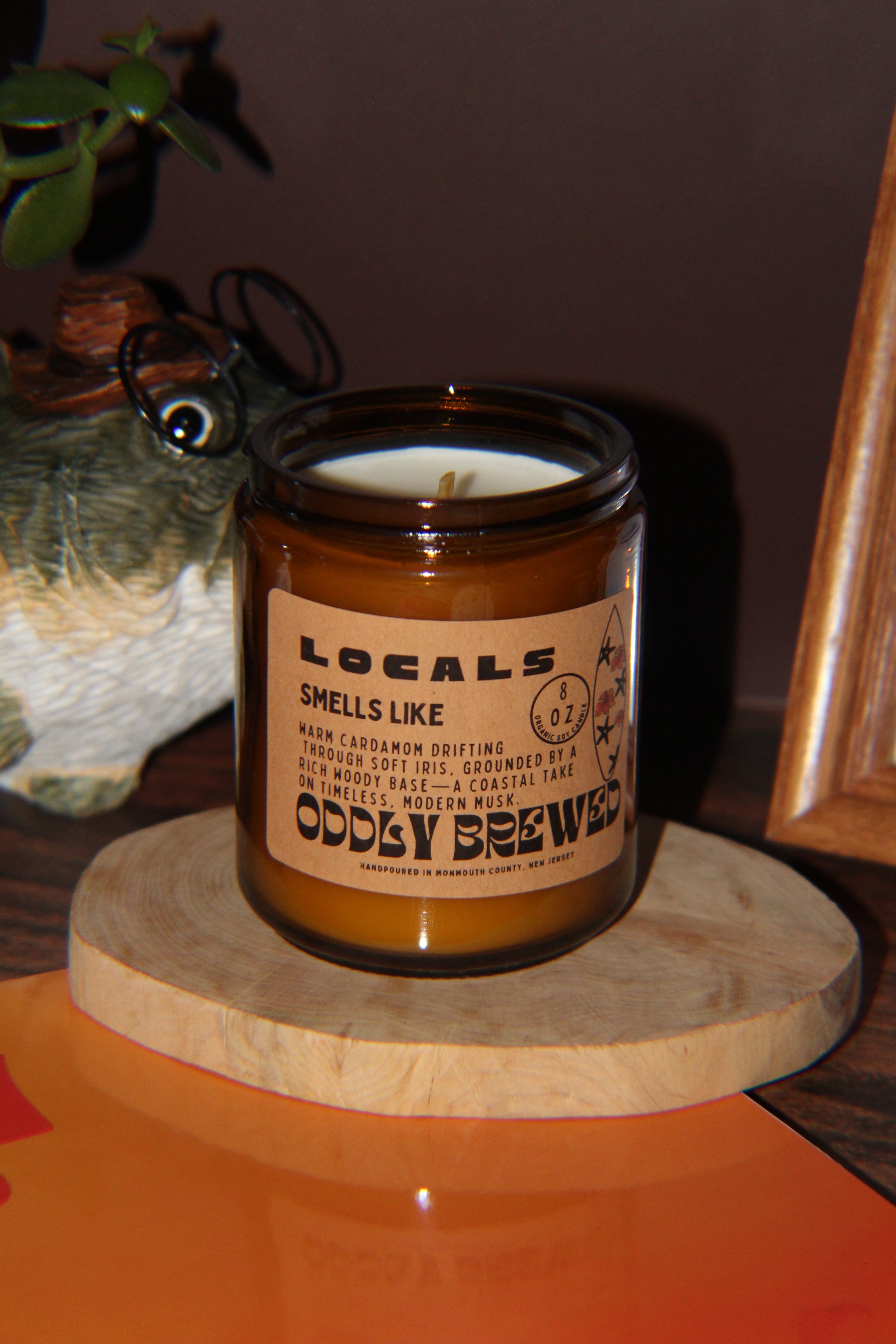 Locals Cardamom Iris and Woody Soy Candle – Oddly Brewed
