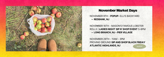 Join Us for November Pop-Ups and Sip N' Shop Events Across Monmouth County