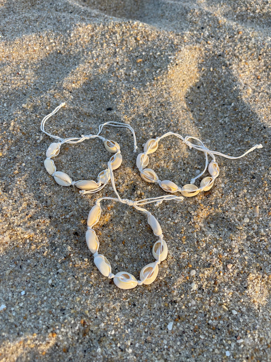 Coastal Cowrie Shell Anklets