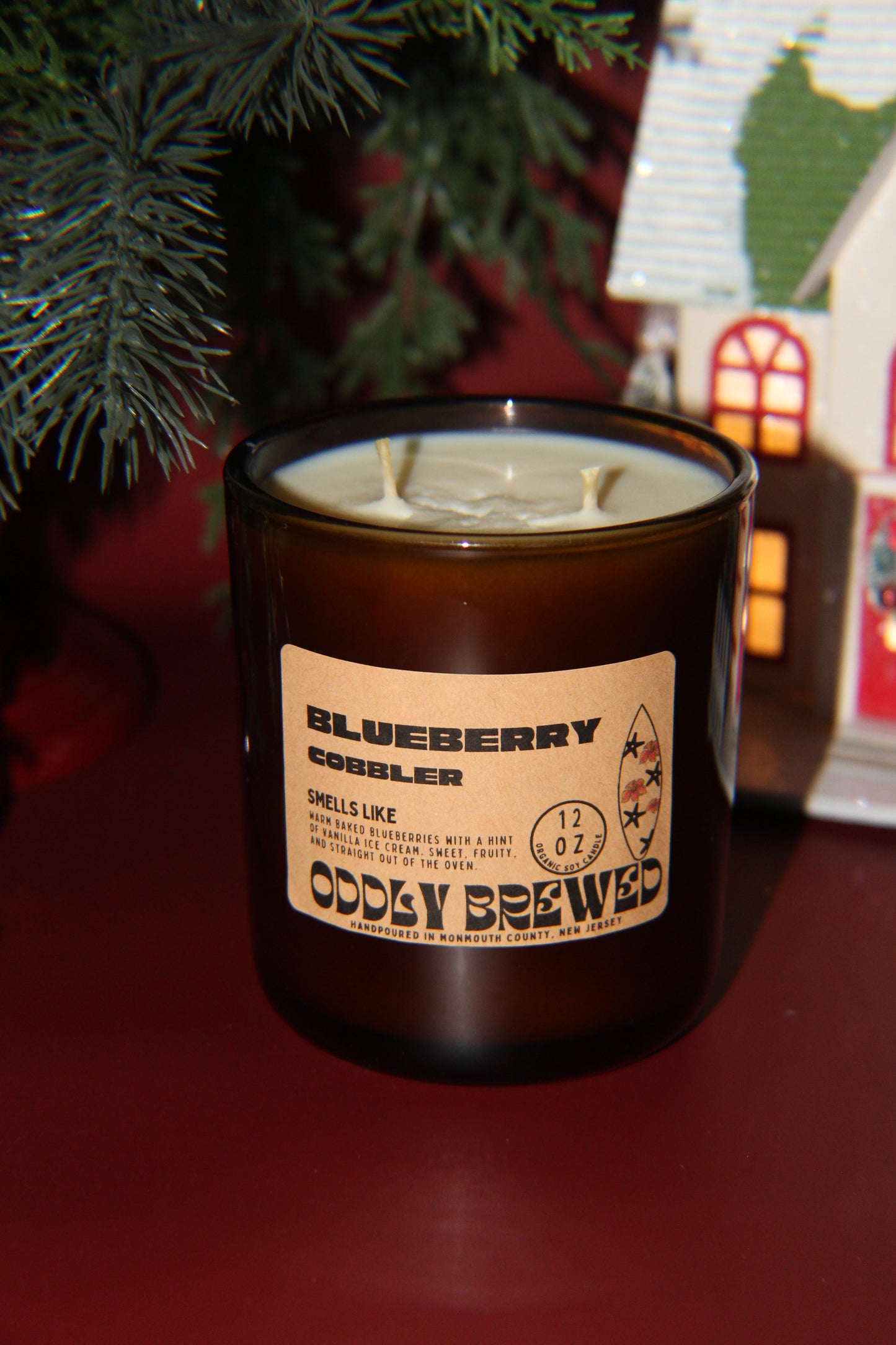 Large Blueberry Cobbler Soy Candle