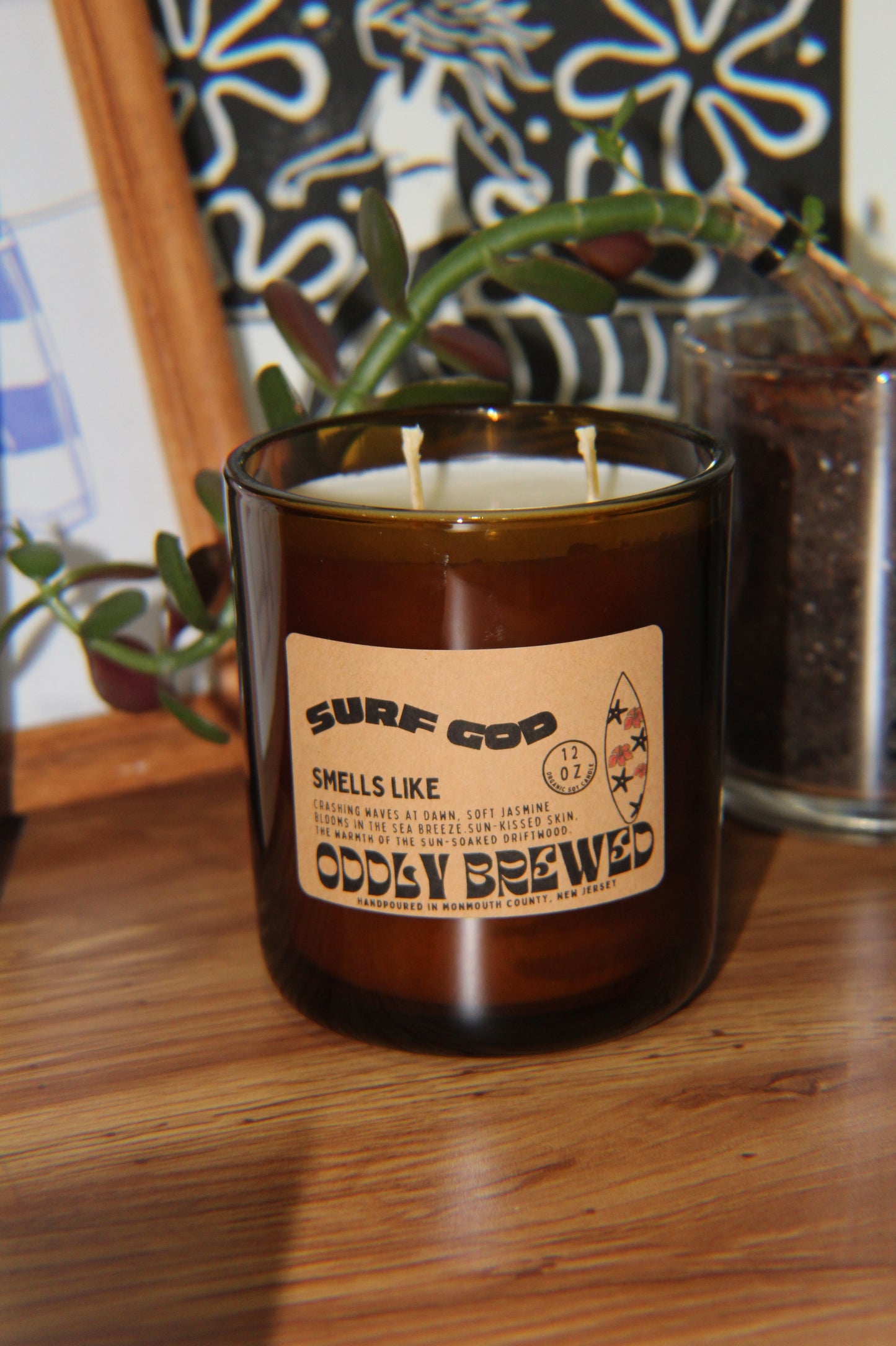 Large Surf God Soy Candle