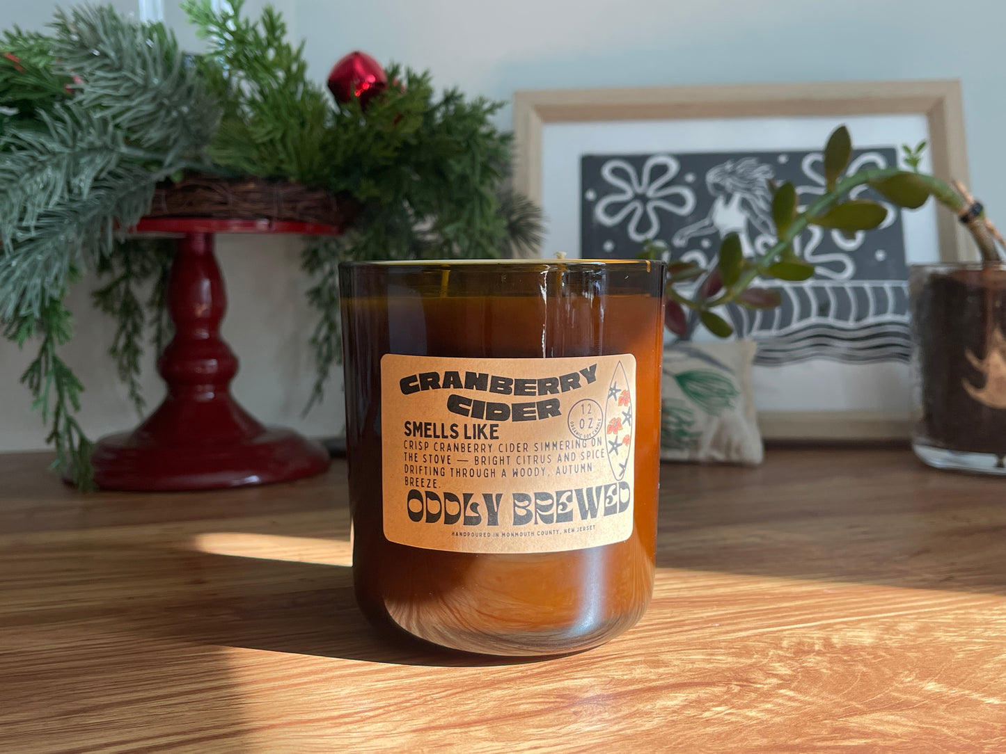 Large Cranberry Cider Soy Candle