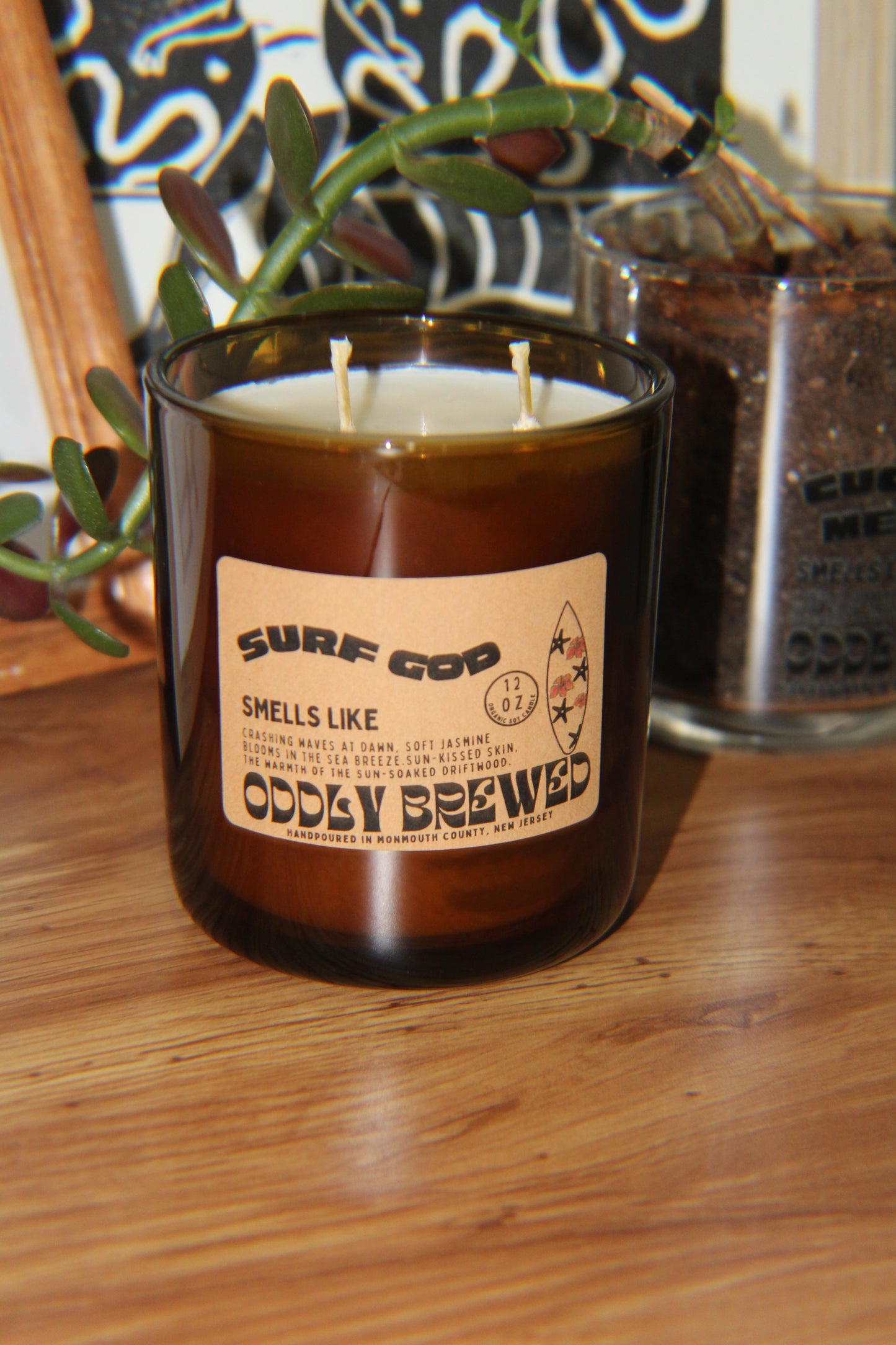 Large Surf God Soy Candle