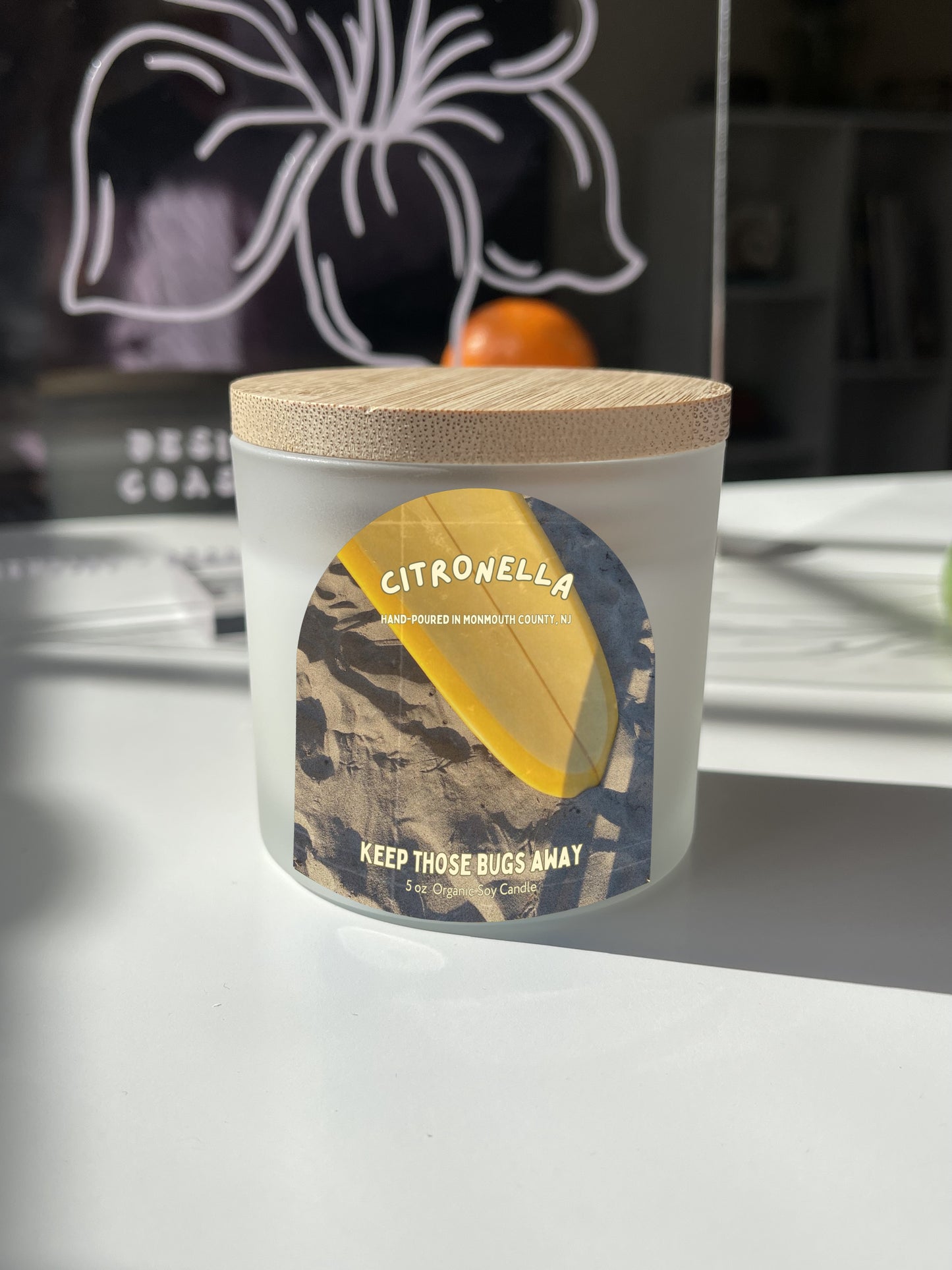 Citronella soy candle