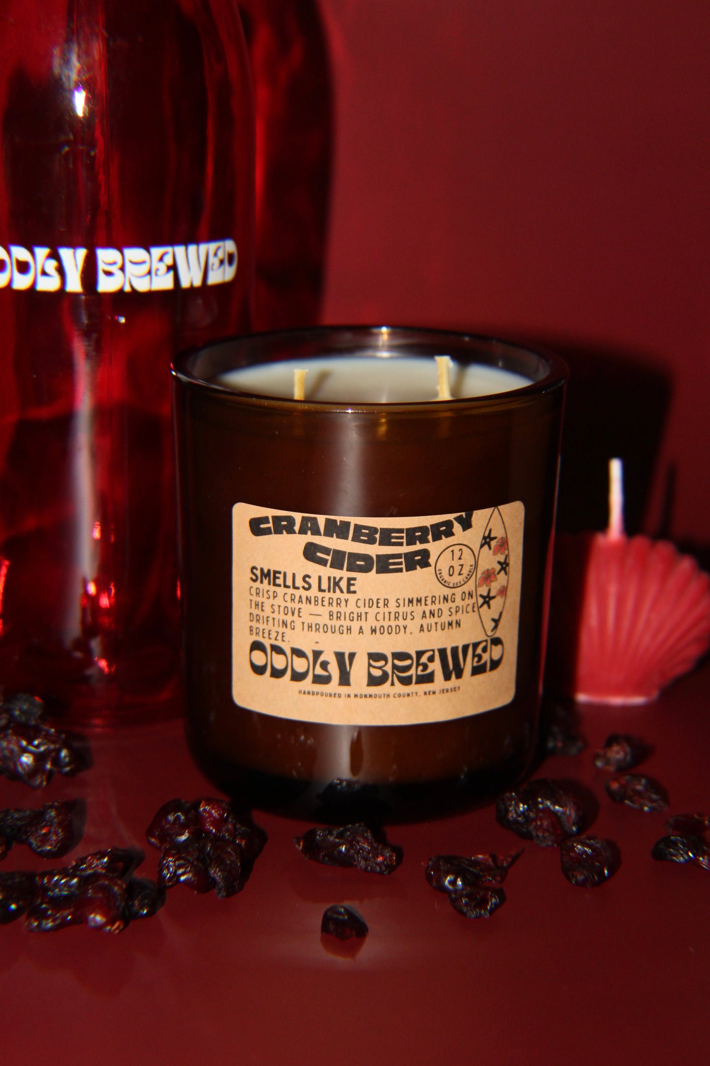 Large Cranberry Cider Soy Candle
