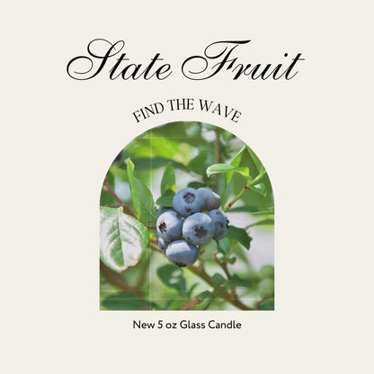 State Fruit Blueberry Candle