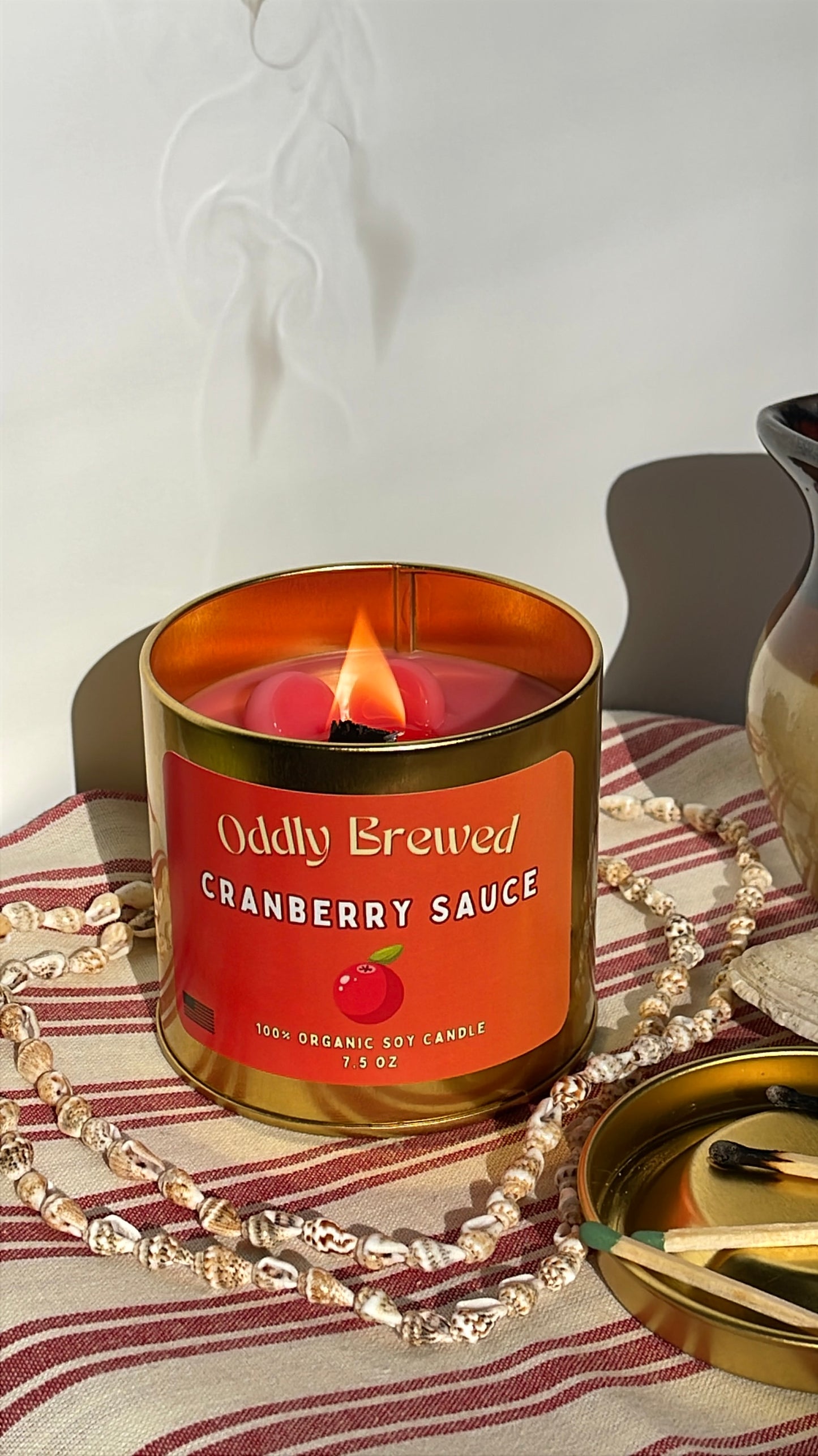 Cranberry Sauce Can Soy Candle