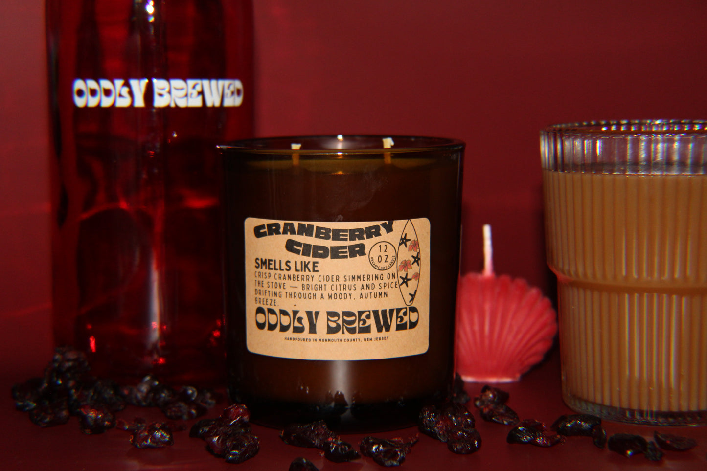Large Cranberry Cider Soy Candle