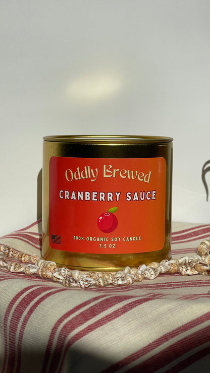 Cranberry Sauce Can Soy Candle