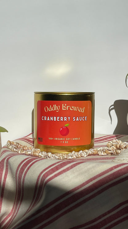 Cranberry Sauce Can Soy Candle