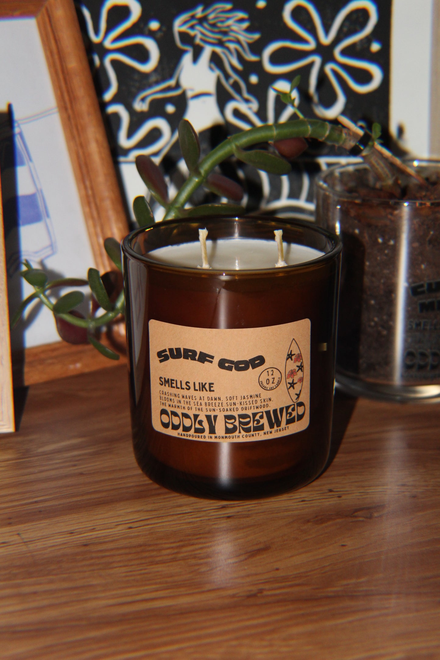 Large Surf God Soy Candle