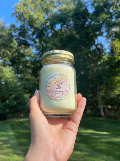 Matcha Lemonade 12 oz Mason Jar Soy Candle