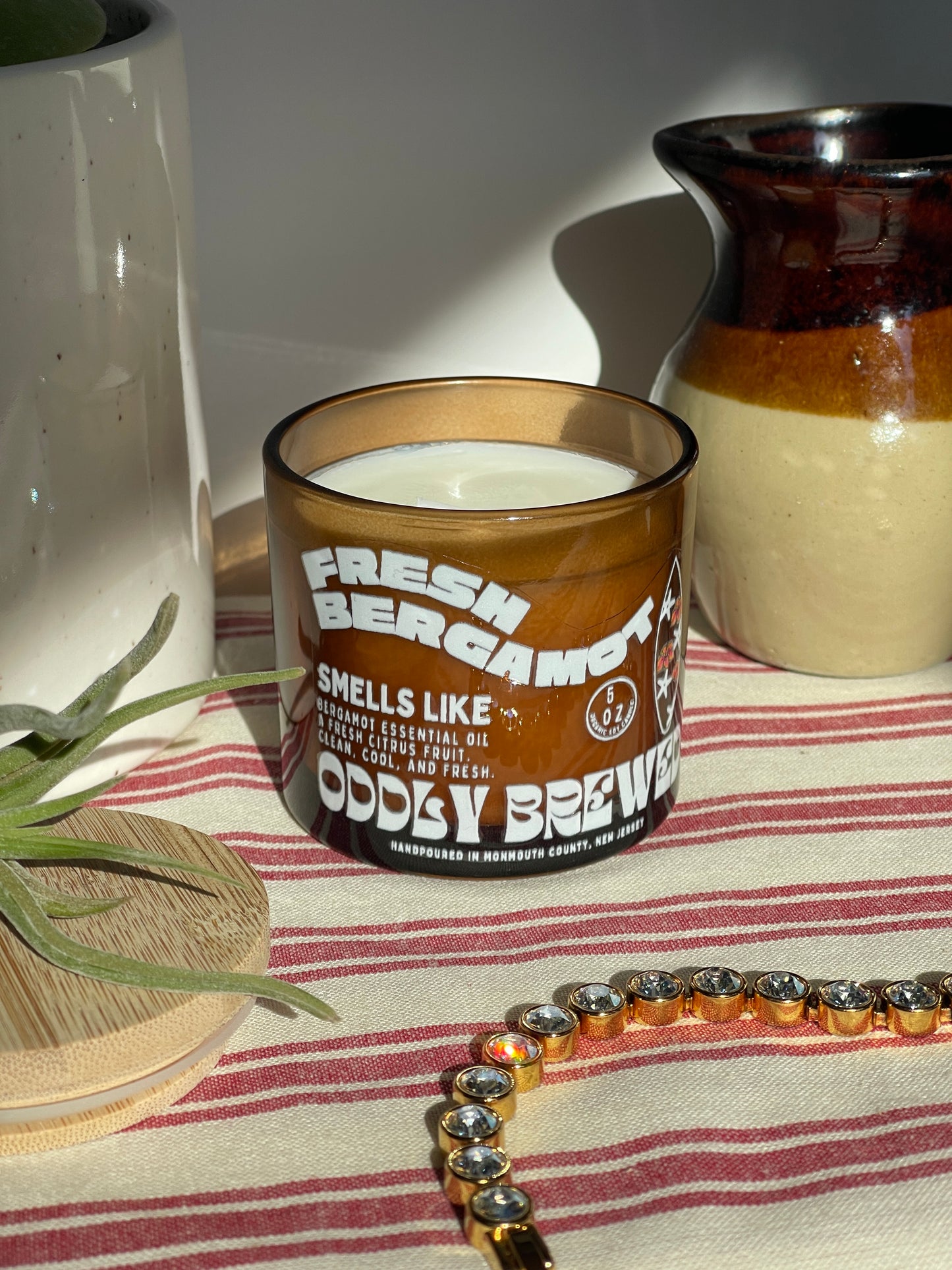 Fresh Bergamot Essential Oil Candle