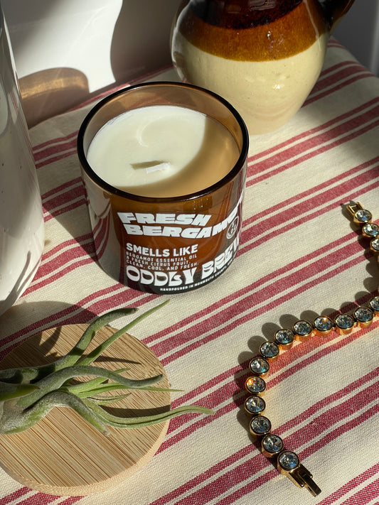 Fresh Bergamot Essential Oil Candle