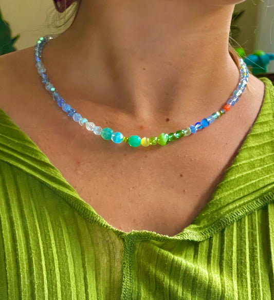 Cloudy Surf Necklace