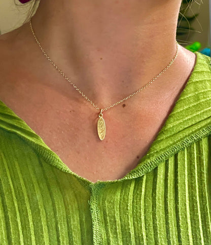 Surfboard necklace