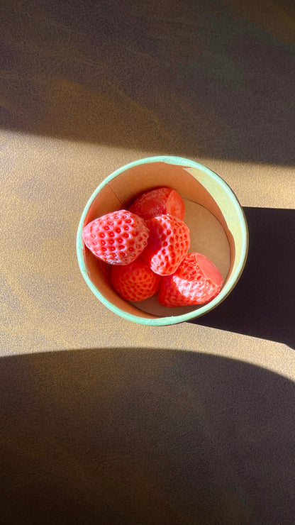 Strawberry Birthday Candles