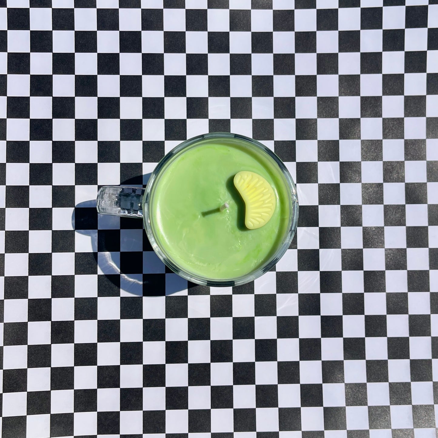 Matcha Lemonade Glass Mug Candle