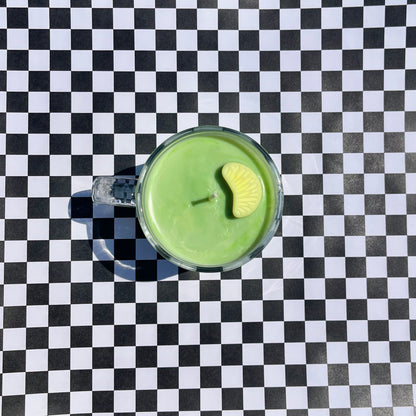 Matcha Lemonade Glass Mug Candle