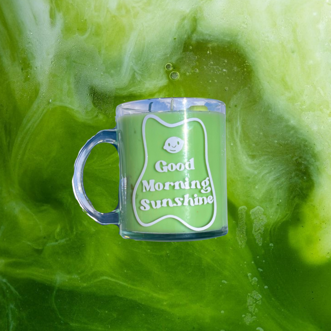 Matcha Lemonade Glass Mug Candle